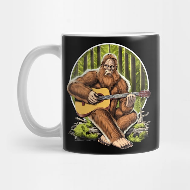 Bigfoot Playing Acoustic Guitar by underheaven